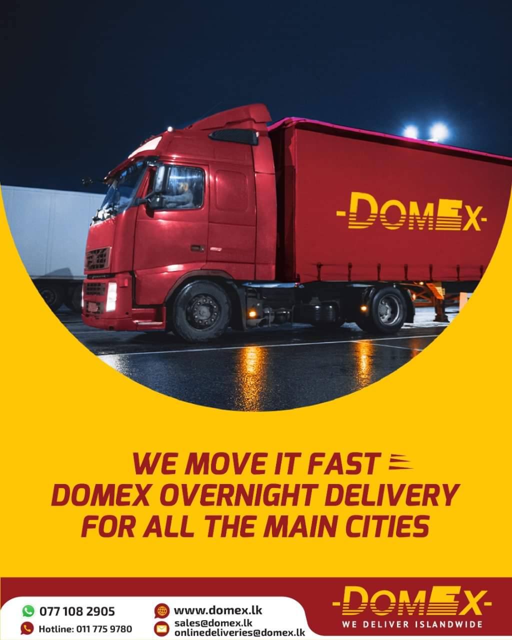 Domex Courier Service in Sri Lanka Express Delivery Service